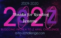 2020 AtoZ Thank You Reading